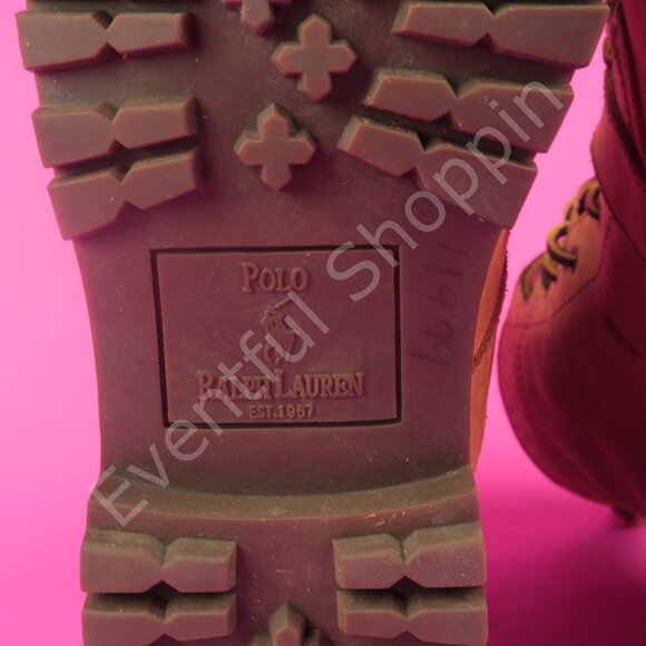 Polo Ralph Lauren Boots Mens 11D Brown Ranger Suede Buckle Strap - Picture 9 of 16